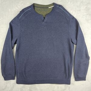Tommy Bahama Long Sleeve Pullover Sweater Reversible Blue Green Men's Size 2XL